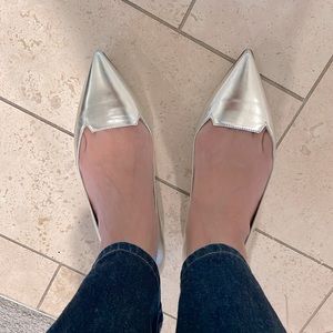 Jimmy Choo light gold flat shoes size 37